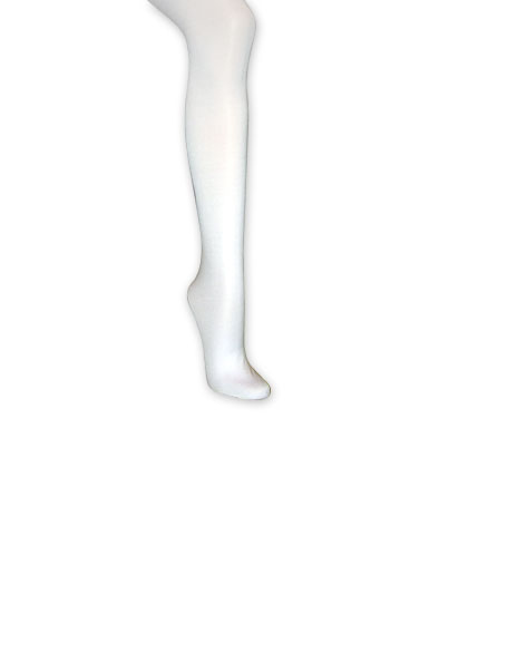 Collants unis blanc